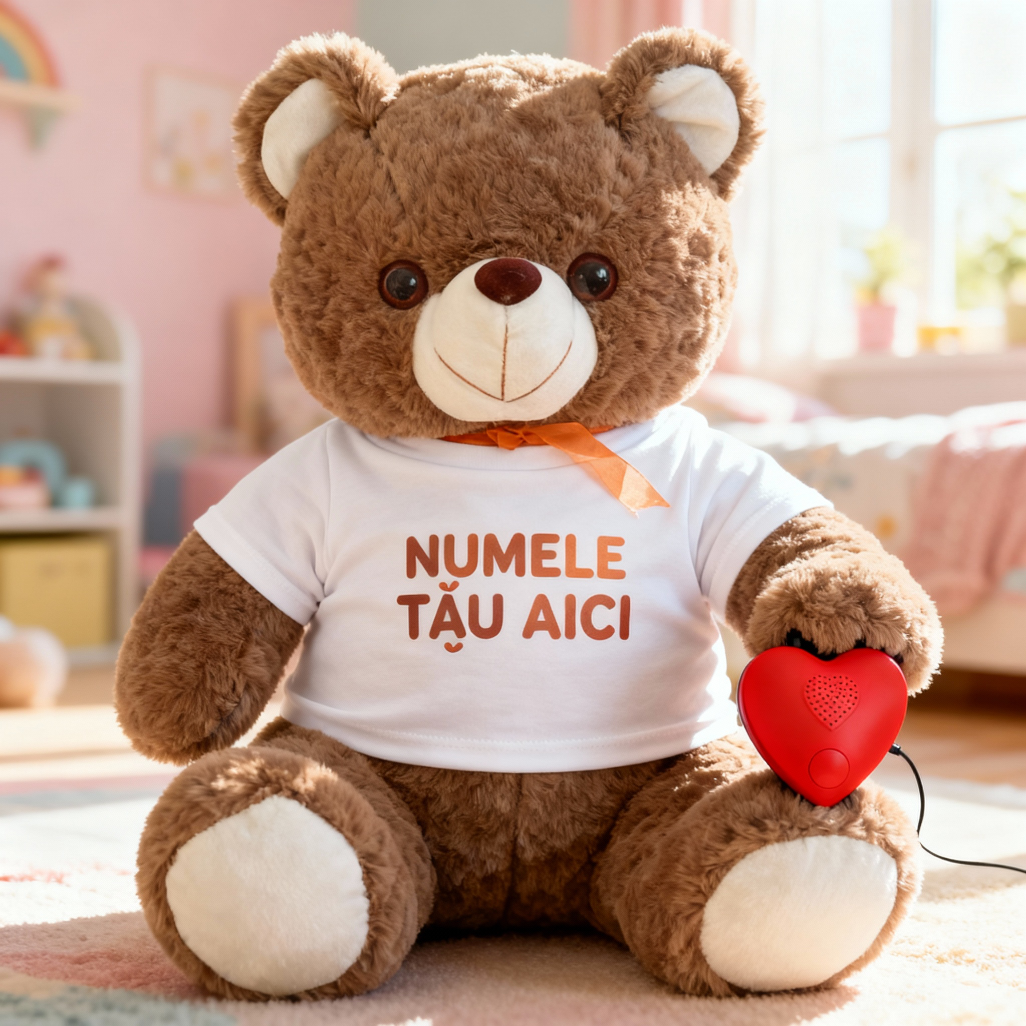 Ursulețul Maxim 30cm – Cu Mesajul Tău Vocal & Tricou Personalizat